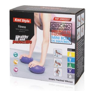 * OUTLET * piattaforma di equilibrio semisfera riccio per ginnastica Yoga diametro 165mm colori assortiti-casa e giardino/sport e - Product Image 2
