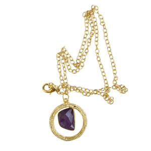 Collar con Dije Minimalista Chapado en Oro de 18K, Joyería de Moda Unisex Hecha a Mano, Listo para Enviar al por Mayor - Product Image 1