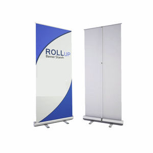 Dudukan spanduk gulung portabel Premium 85*200cm bingkai Display aluminium kustom untuk promosi pameran dagang - Product Image 2