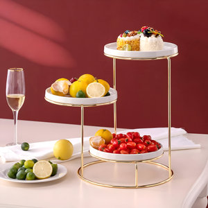 Soporte de pastel con marco de Metal negro hecho a mano de calidad superior Restaurante de fiestas de Navidad y bodas - Product Image 2