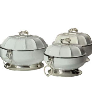 Meilleures ventes Casserole en argent antique pour la maison et l'hôtel Vaisselle en métal pour marmite et plat de service de cuisine - Product Image 5