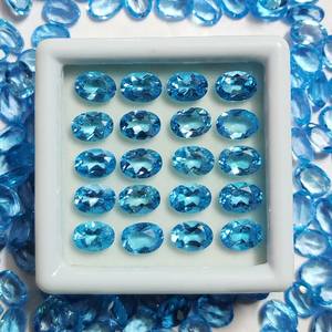 Topacio Azul Natural de Alta Calidad, Corte Ovalado, Hecho a Mano, Piedra Suelta, Certificado por Terceros, 2-3 Quilates, Tratamiento de Encerado/Enhuacado - Product Image 3