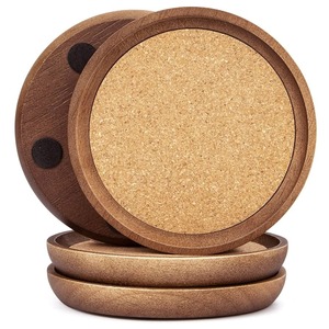 <b>Compostable</b> <b>wood</b> coasters - Product Image 3