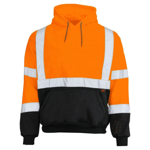 Vêtements de travail de sécurité sweat à capuche de sécurité réfléchissant haute visibilité pour hommes veste de travail de sécurité plus chaude capuche de sécurité respirante - Product Image 6