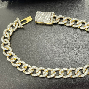 Bracelet de tennis en diamant naturel en or massif 10 carats cadeau chrétien bijoux fins de luxe - Product Image 2