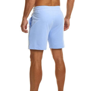 Pantalones cortos de sudor de algodón para hombre, venta al por mayor, diseño de verano personalizado con ropa de gimnasio transpirable, precio de impresión de logotipo OEM, patrón sólido - Product Image 3