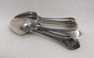 Cuillère de mariage en acier inoxydable à poignée gaufrée de l'Inde idéale pour les ustensiles de cuisine Vaisselle décorative Ensemble de cuillères pour la maison et les hôtels - Product Image 4