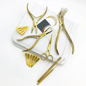 Herramientas para el cabello Cinta profesional en extensiones de cabello Alicates Extensiones de trama de acero inoxidable Cinta de sellado Alicates de abrazadera - Product Image 4