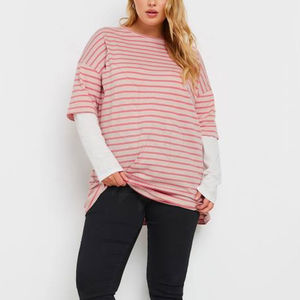 Camisetas de Mujer de Doble Capa Tejidas 100% Algodón de la Mejor Calidad para Verano, Ropa Informal Ecológica y Transpirable - Product Image 5