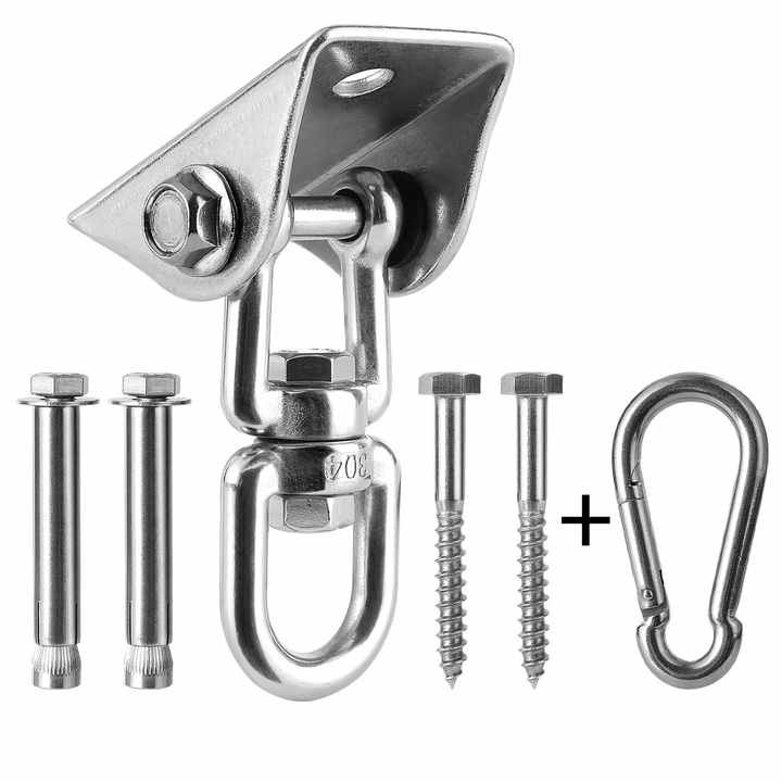 Heavy Duty Black Swing Hangers Screws Bolts Included Over 5000 lb