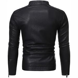 Chaquetas de calidad superior MOQ bajo abrigos para hombres American Plus Size True Leather Coat Chaqueta de cuero real - Product Image 2