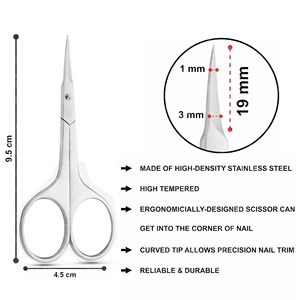 Arrow Point Precision <b>Scissors</b> for Cuticle Manicure and Nail Grooming Stainless Steel Beauty Tools OEM Supplier Wholesale - Product Image 5