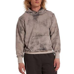 custom <b>Men's</b> washed hoodies boxy fit Streetwear heavyweight Cotton <b>Pullover</b> hooded sweatshirts vintage hoodies <b>for</b> <b>men</b> - Product Image 2