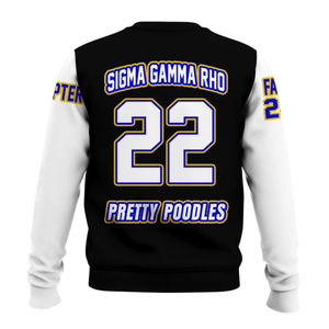 Sigma Gamma Rho เสื้อสเวตเตอร์คอกลมของผู้หญิง1922สีฟ้าทองเสื้อผ้าแบบสวมหัวผ้าฟลีซแบบพรีเมียมของขวัญสำหรับฤดูหนาว - Product Image 2