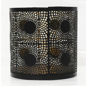 Bougeoirs Votive moderne en métal noir pour décoration 4 "X4" X6 "Inch Silver Metal Black Votive Tea Light - Product Image 6