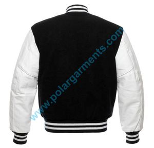 Nouveau hommes personnalisé corps en laine et en cuir véritable manches Varsity Jacket Letterman Baseball College Jacket - Product Image 3