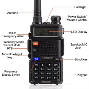 La più venduta CE UV5R Dual-band VHF UHF Radio originale Baofeng UV-5R Walkie Talkie 5W gamma di conversazione a lunga distanza 3-5km - Product Image 4