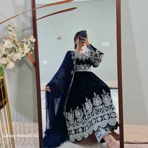 Traditional Afghan Emb Dress for <b>Women</b> Vibrant Color With Intricate <b>Gold</b> Detailing Perfect for Cultural & Special Occasions - Product Image 4