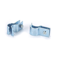 Support de tuyau en acier au carbone galvanisé robuste avec ancrage à coin et manchon pour fixation de conduit et support en béton