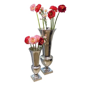 Metal Aluminum Flower <b>Vase</b> for Floor Indoor Functions & Outdoor Wedding Decorative Modern Flower <b>Vase</b> for Entryway - Product Image 1