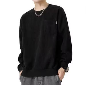 OEM Custom logo Pockets Knitwear <b>Sweater</b> High Quality Solid Color Causal O Neck Pullover <b>Sweater</b> <b>for</b> <b>Men</b> Wholesale - Product Image 3