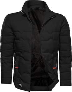 Coupe-vent léger et chaud à motif Veste imperméable à bulles pour hommes Manteau d'hiver matelassé Veste à bulles extérieure personnalisée OEM - Product Image 4