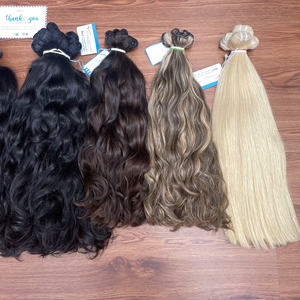 Extensión de cabello de color Trama Virgen Cutícula vietnamita Alineada Onda natural de color Tejido de cabello humano - Product Image 1