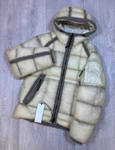 Blouson matelassé vintage en laine personnalisable avec logo brodé, capuche et motif patchwork 3D, service ODM/OEM disponible, taille XS pour l'hiver - Product Image 2