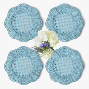 Hot Trending 2025 Rattan Charger Plates Boho Rattan <b>Placemat</b> OEM Handmade <b>Placemat</b> <b>Wicker</b> Charger Plate From Vietnam Factory - Product Image 4
