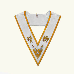 Colliers maçonniques vintage en gros, écologiques, en fil de bullion, broderie à la main, haute qualité, nouveau design, personnalisés - Product Image 2