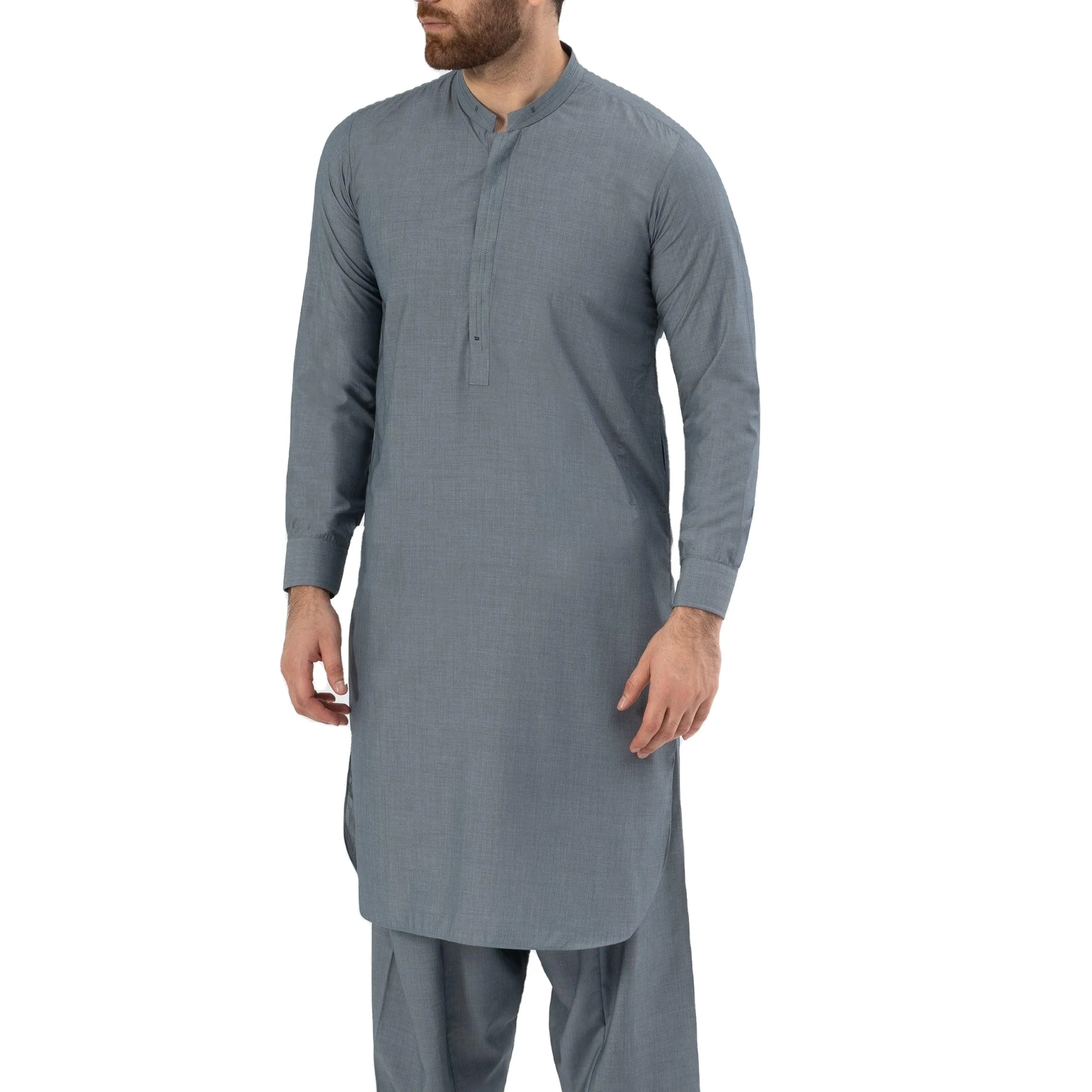 Pakistani sche Baumwolle Kurta Eid Shalwar Kameez Salwar Ethnischer Sommer Winter Muslimische Kleidung Männer Stilvolle Sets i
