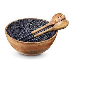 Tazón de madera para servir ensalada de Acacia, pieza completa de diseño personalizado, ensalada, Pasta, fruta, venta directa de fábrica, uso comercial de alimentos - Product Image 6