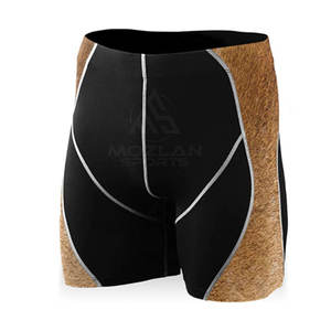 Pantalones cortos de compresión transpirables de secado rápido para hombre, estilo streetwear, talla grande, para entrenamiento. - Product Image 3