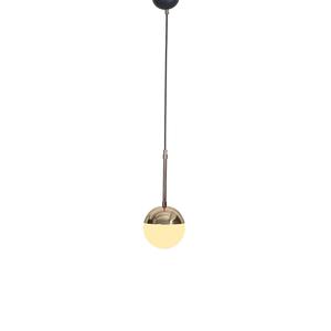 Nova corpo singolo oro-nero in metallo bianco vetro Design lampadario di lusso lampada a sospensione