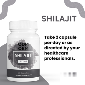 Polvo y cápsulas de extracto de Shilajit de alta calidad, suplemento de hierbas del Himalaya, embalaje personalizado de etiqueta privada a granel, OEM ODM - Product Image 3