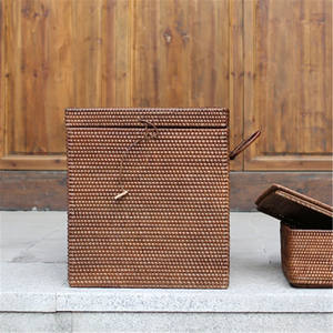 Wholesale Natural <b>Rattan</b> <b>Storage</b> <b>Basket</b> Handmade From Vietnam - Product Image 4