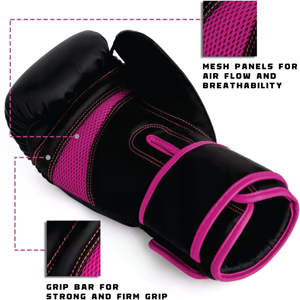 Venta caliente Unisex de alta calidad PU logotipo personalizado guantes de boxeo personalizados con su logotipo para el entrenamiento de artes marciales - Product Image 6