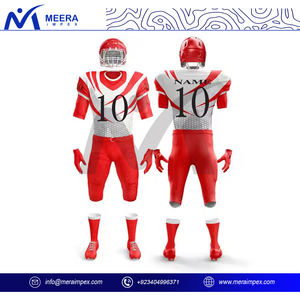 Uniformes de football américain de qualité supérieure, coupe ajustée, respirants, grandes tailles, logo imprimé personnalisé, nouvelle arrivée, manches courtes pour adultes - Product Image 2