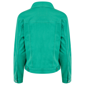 Latest New Arrival 2025 Women's 100% Cotton green <b>Denim</b> Jacket with Vintage Style Women's <b>Denim</b> Jackets & <b>Coat</b> - Product Image 2