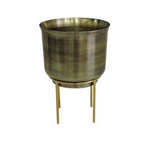 Jardinière d'intérieur ronde rose avec support pour salon chambre ou couloir pour pots de fleurs et jardinières de jardin - Product Image 6