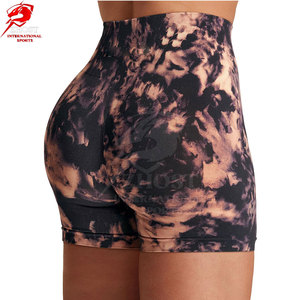 Seamless Biker Yoga Shorts For Women High Waist <b>Tummy</b> <b>Control</b> Gym Fitness Shorts Soft Stretch Comfortable Fit - Product Image 6
