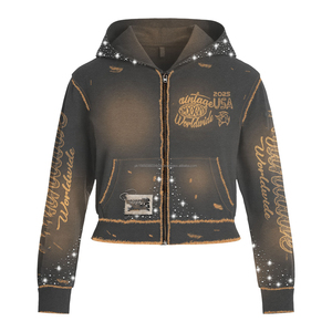 Survêtement en molleton French Terry avec impression DTG personnalisée, effet délavé au soleil, lavage à l'acide, sweat-shirt et pantalon de survêtement pour hommes - Product Image 2