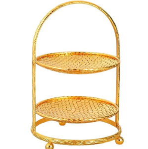 Golden Dome Shaped Metal <b>Cake</b> Stand for <b>Wedding</b> Decorative at Wholesale and Factory Prices, Metal <b>Cake</b> Stand for Party & Events - Product Image 1