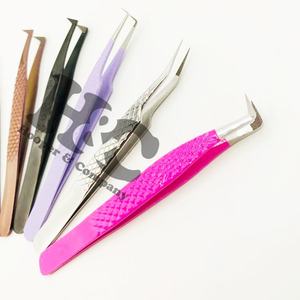 Pince à cils avec logo personnalisé Fournitures de beauté Pince à épiler Volume Marque privée Extension de cils Pince à épiler Vison durable - Product Image 1