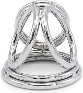 Nouveaux anneaux de pénis triples en acier avec source d'alimentation mécanique certifiée CE, jouets CBT de haute qualité pour hommes gays - Prix de gros d'usine - Product Image 1