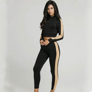 Conjunto de chándal de mujer personalizado ligero y transpirable de manga larga, tela Premium con personalización de logotipo, atuendo informal de moda. - Product Image 4