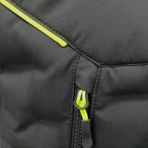 Gilet matelassé imperméable pour homme, nouveau design, bleu marine/noir, vêtement d'extérieur d'hiver, sans manches, 100% polyester, personnalisable - Product Image 3