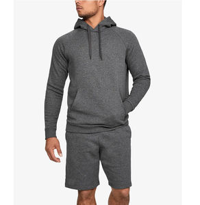 Nueva moda de manga larga con capucha y pantalones cortos Jogger Set Sudadera con capucha y pantalones cortos Conjuntos de dos piezas Chándal de hombre - Product Image 2