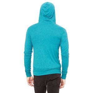 Wholesale Unisex High Quality Custom Embroidered Hoody Jacket Full Zipper Face <b>Zip</b> <b>up</b> Eco-Friendly Waterproof TEAL for - Product Image 2