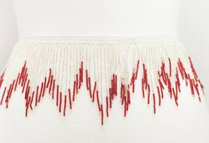 พู่ประดับลูกปัดหลากสีสวยงามบนยางยืด - Product Image 2